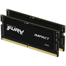 Kit de memoria - Kingston - Kingston FURY Impact - DDR5 - kit - 32 GB: 2 x 16 GB - 262 pin SO DIMM - 4800 MHz / PC5-38400 - memoria