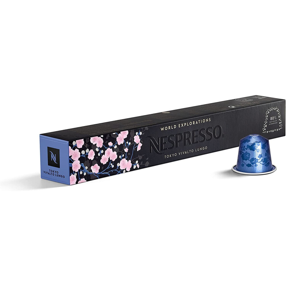 Nespresso Capsules - 10X Vivalto Lungo - Original Nestlé - Lungo Coffee Blue
