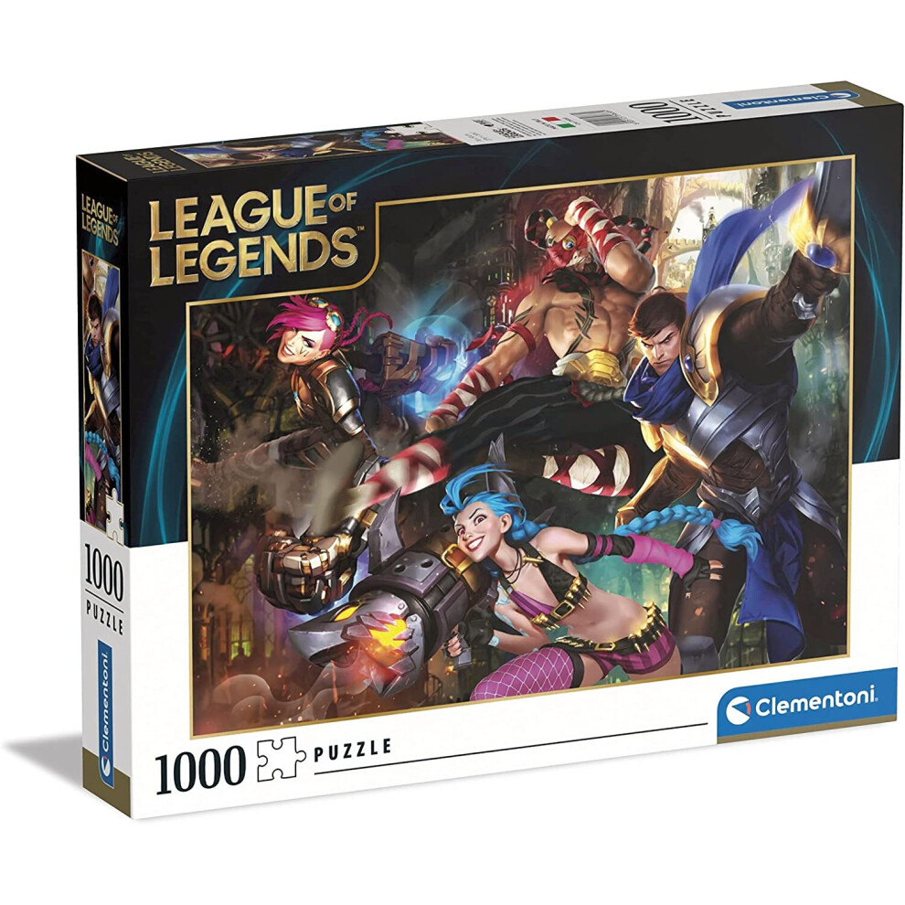 New Clementoni 39668 League Of Legends Legends-1000 Made In Italy, 1000 Pieces, Fantasy, Puzzle Video Games, Fun For Adults,... Hj8u