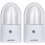 Uni-Com Twin Pack of Soft White Night Lights 1