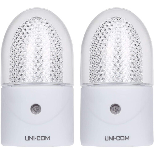 Uni-Com Twin Pack of Soft White Night Lights