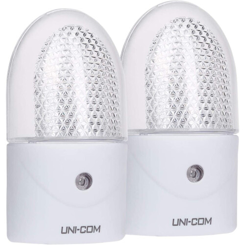 Uni-Com Twin Pack of Soft White Night Lights 1
