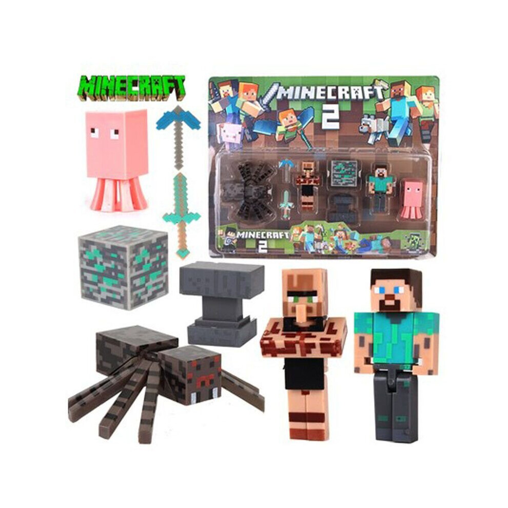 (Spider Suit) Minecraft Assembly Action Figures Home Decor