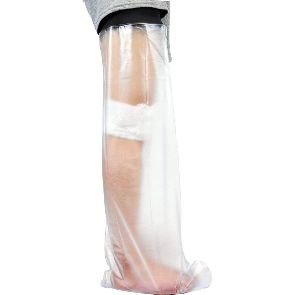 Sealcuff Waterproof Cast & Bandage Protector, Reusable Cast Cover For Shower Adult Arm, Leg, Foot - Watertight Seal