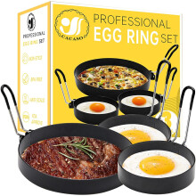 Egg Ring, Round Professional Pancake Mold, Egg Cooker Rings for Cooking, Stainless Steel Non Stick Round Egg Ring Mold for...