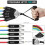 Exercise Resistance Bands Set, Fitness Stretch Workout Bands 3