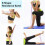 Exercise Resistance Bands Set, Fitness Stretch Workout Bands 2