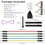 Exercise Resistance Bands Set, Fitness Stretch Workout Bands 6