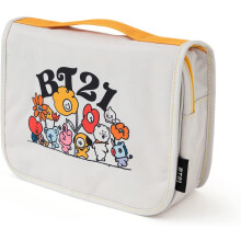 Official Merchandise BT21 Hanging Travel Toiletry Bag | Hanging Toiletry Bag with Hanging Hook, 100 Percent Waterproof Travel...
