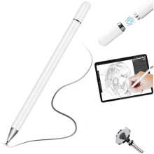Stylus Pen, TECHGEAR Fine Tip Stylus Pen for Touch Screens High Sensitivity Universal Capacitive Disc iPad Pencil Compatible...