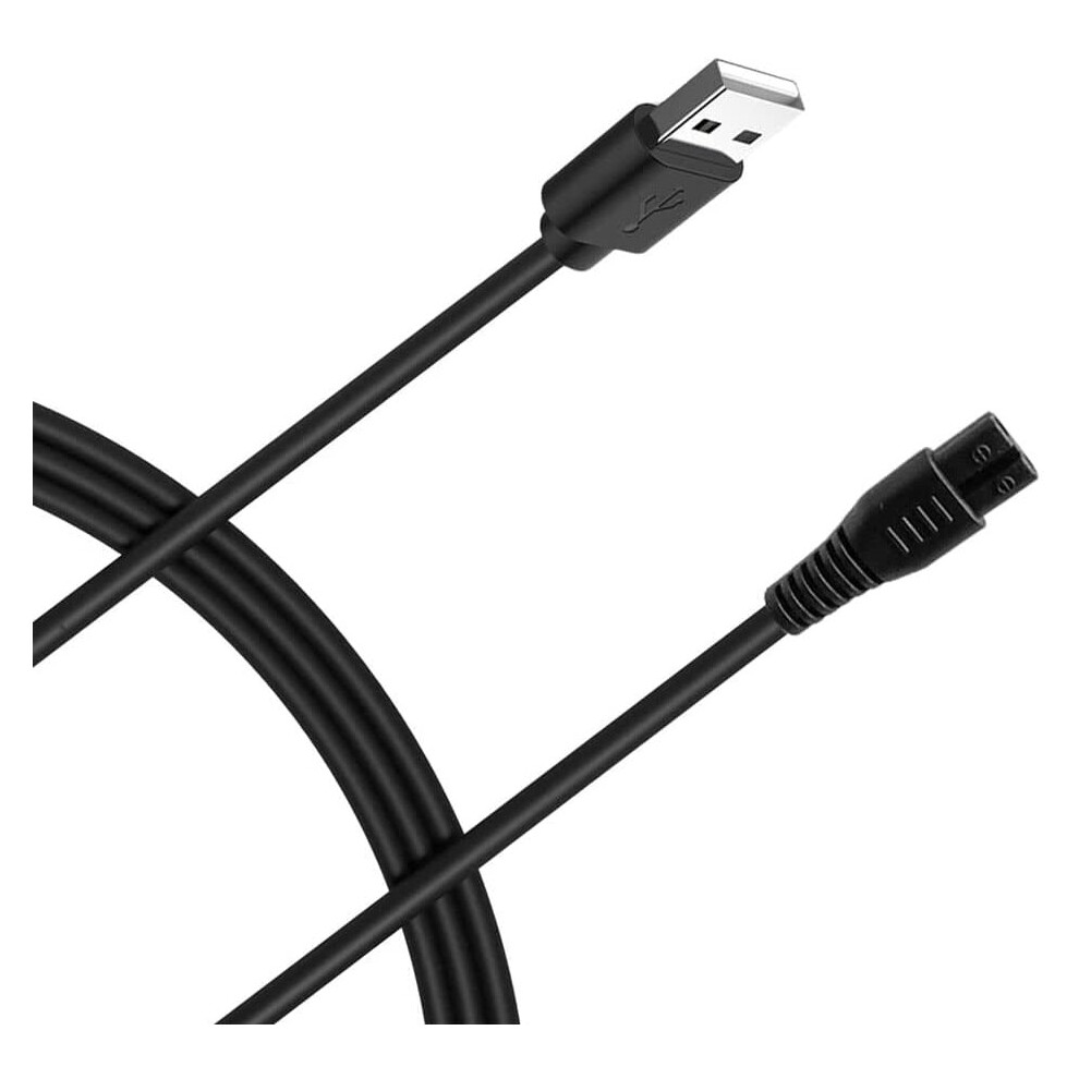 Bouge Usb Charger Power Supply Dc To Cable Compatible With Meridian Grooming Electric Shaver Trimmer Charging Cord Black...