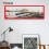 (Red, 22x9 Inch) Panoramic Size Thin Matt Red Picture Frame Wall Art Frames Flat Wooden Effect Poster Frame 6