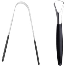 Tongue Scraper Stainless Steel, Tongue Cleaner Set, Fresh Breath Care Scraper, Great for Oral Care