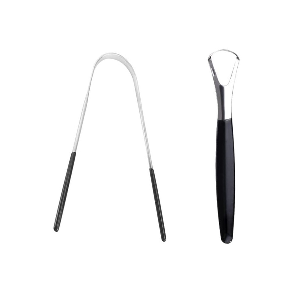 Tongue Scraper Stainless Steel, Tongue Cleaner Set, Fresh Breath Care Scraper, Great for Oral Care