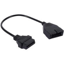 OBD1 12 Pins to OBD2 16 Pins Adapter Cable Diagnosis OBD II Adapter Scanner Cable Connector for GM