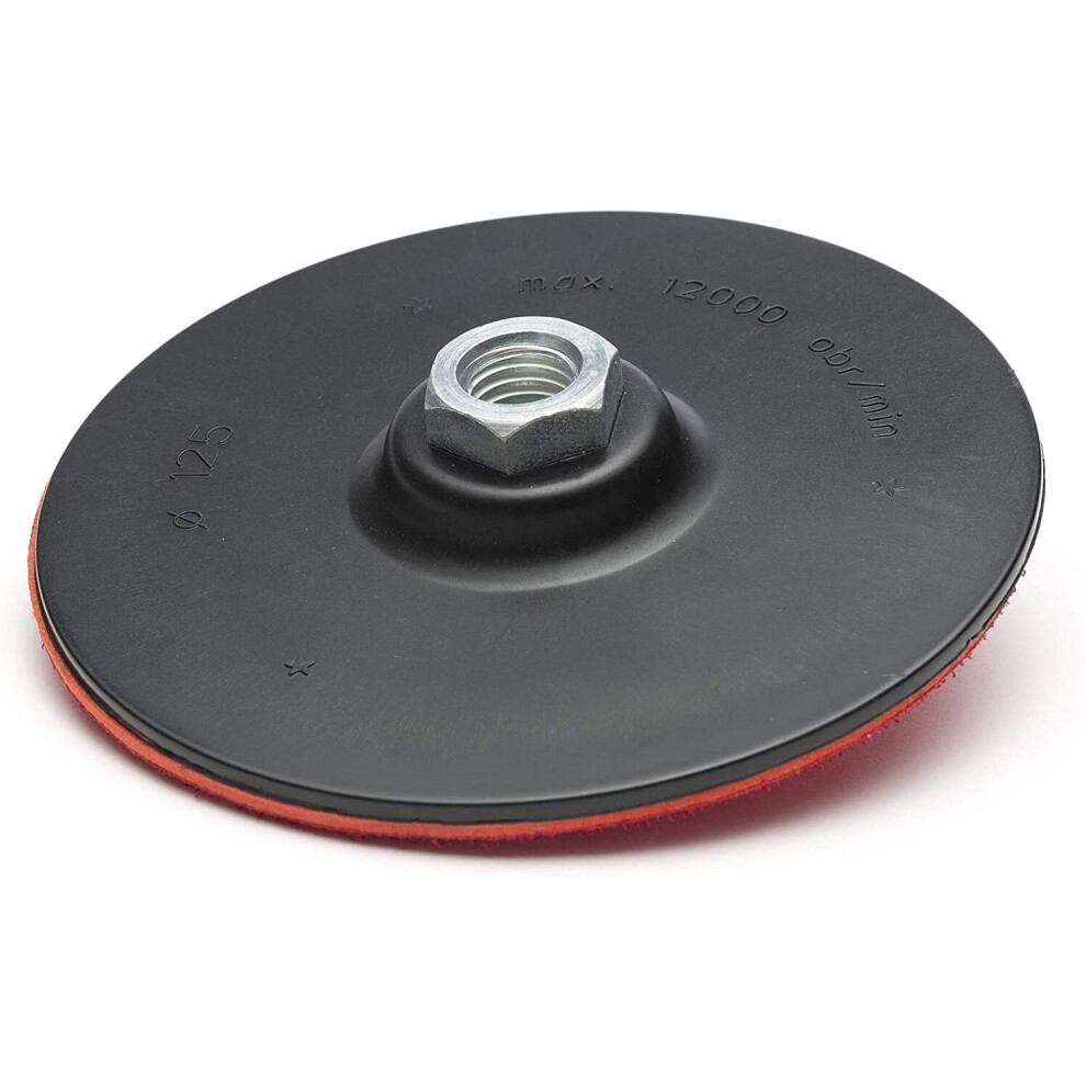 Glass Polish 12629 Hook And Loop Rotary Backing Plate, Rotary Sander, Rotary Polisher Backer | Thread: M14x2 | Ã 125 Mm 5012121126298