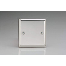 Varilight Single Blank Plate Mirror Chrome XCSB