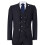 (36) Men's 3 Piece Black Pinstripe Retro Suit 1