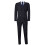 (36) Men's 3 Piece Black Pinstripe Retro Suit 2