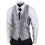 (46) Men's 4 PieceBlack Tailored Wedding Suit 2