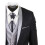 (46) Men's 4 PieceBlack Tailored Wedding Suit 3