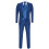 (48) Men's 4 Piece Blue Tailored Wedding Suit 2
