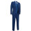 (48) Men's 4 Piece Blue Tailored Wedding Suit 3