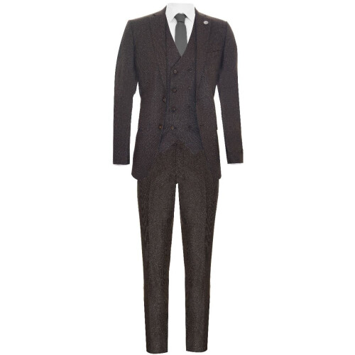 (46) Mens 3Piece Suit Double Breasted PeakyBlinder 1920 2