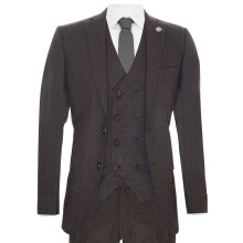 (46) Mens 3Piece Suit Double Breasted PeakyBlinder 1920