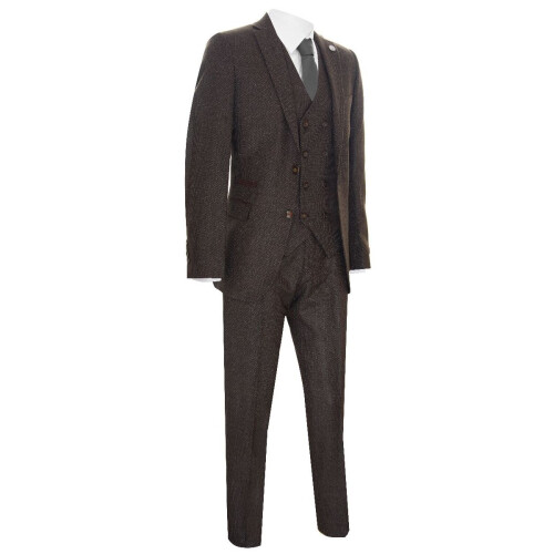 (46) Mens 3Piece Suit Double Breasted PeakyBlinder 1920 1