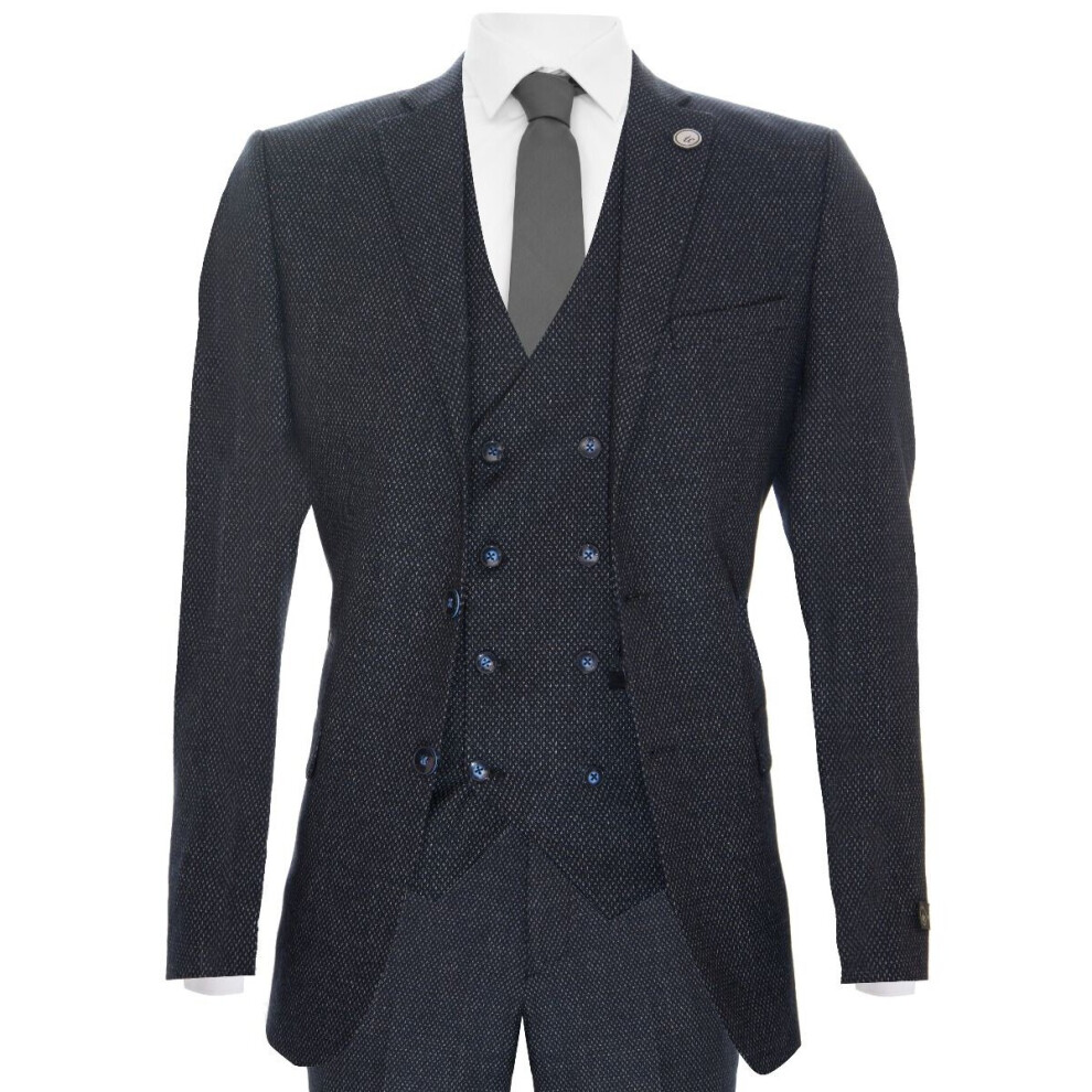 (38) Mens 3 Piece suit Double Breasted Waistcoat 1920s