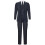 (38) Men's 3 Piece Charcoal Grey Herringbone Tweed Suit 2