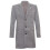 (5XL) Men's Long Grey Wool Slim Fit Overcoat 1