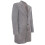 (5XL) Men's Long Grey Wool Slim Fit Overcoat 2