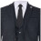 (38) Men's 3 Piece Charcoal Grey Herringbone Tweed Suit 5