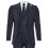 (38) Men's 3 Piece Charcoal Grey Herringbone Tweed Suit 1