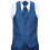 (48) Men's 4 Piece Blue Tailored Wedding Suit 4