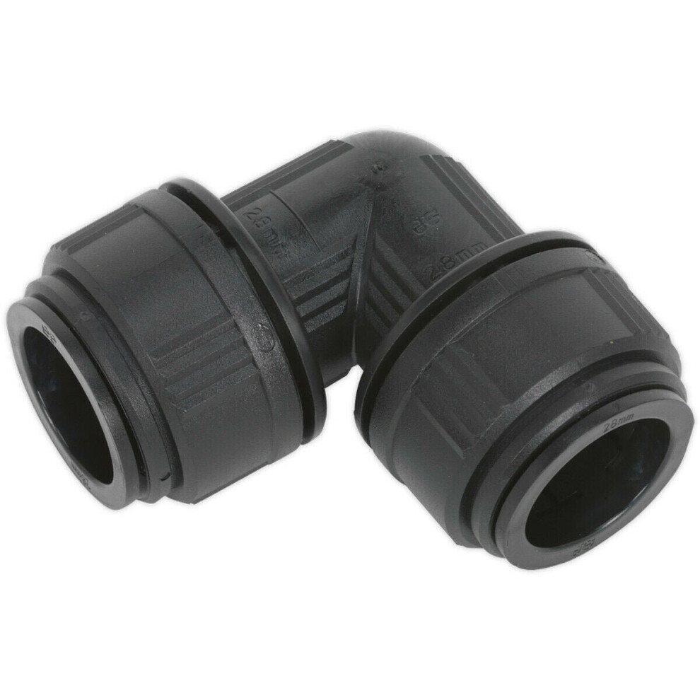 5 PACK - 28mm Equal Elbow Adapter 90Â Angled - Air Ring Main Pipe Male Thread