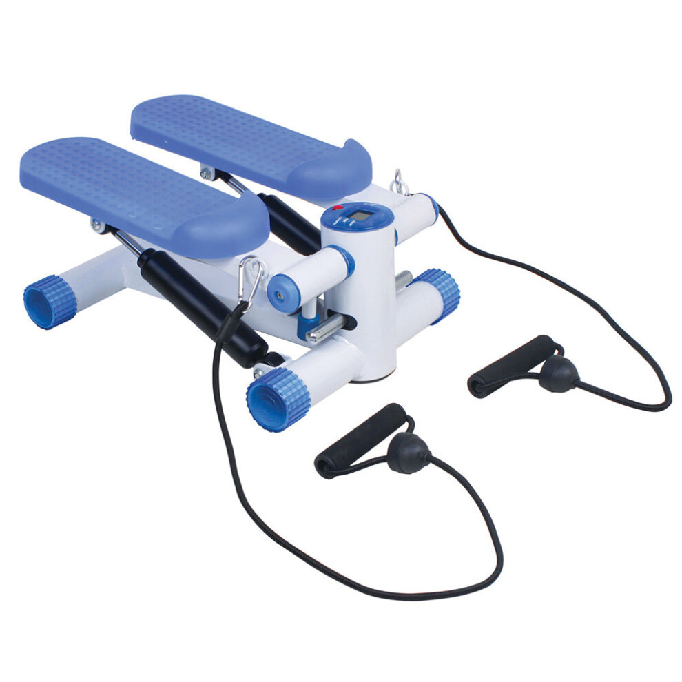Mini Exercise Stepper with LED Display and Training Ropes - Anti Slip Pedals