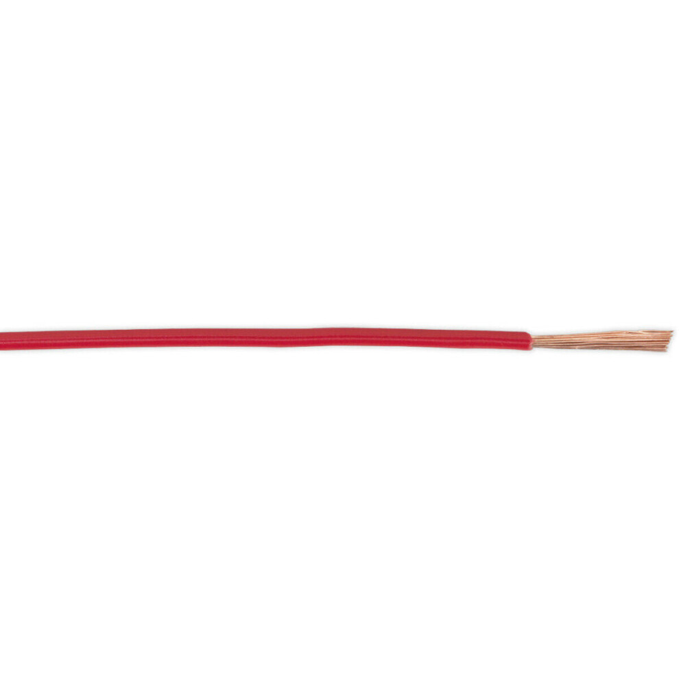 50M Automotive Cable - 16.5 Amps - Thin Walled - Single Core Conductor Red 5056524239025