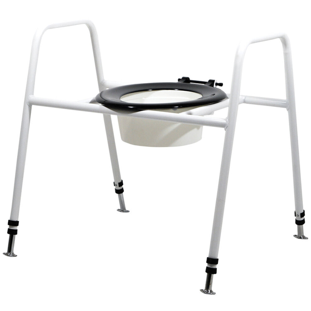 Aidapt Bariatric Free Standing Toilet Seat And Frame - Splash Guard 247Kg Weight Limit