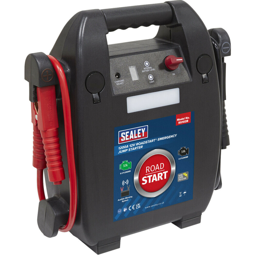 Loops 1200A Portable Emergency Jump Starter - Car Battery Jump Start Charger - 12V