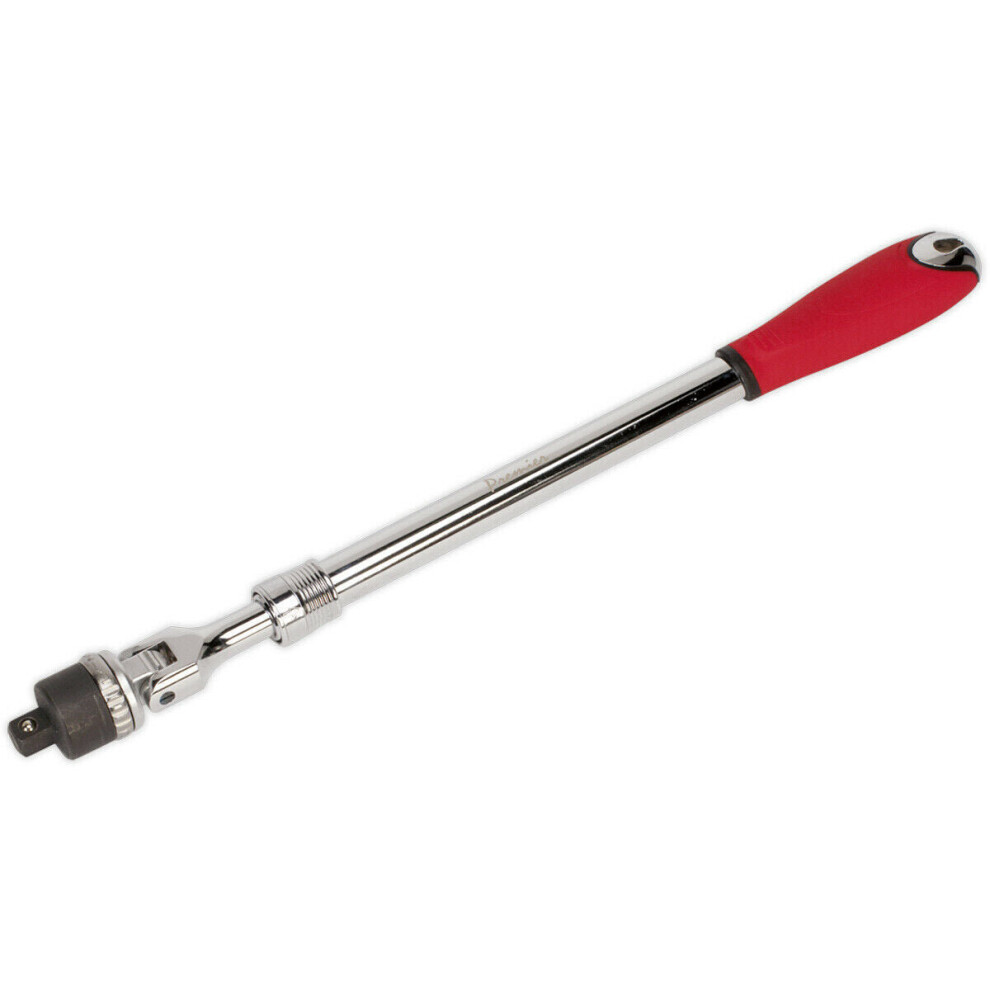 Loops Extendable Ratcheting Breaker Pull Bar - 1/2" Sq Drive Knuckle - 460 To 600Mm