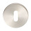Loops 52mm Standard Lock Profile Open Slim Escutcheon Concealed Fix Satin Steel 4