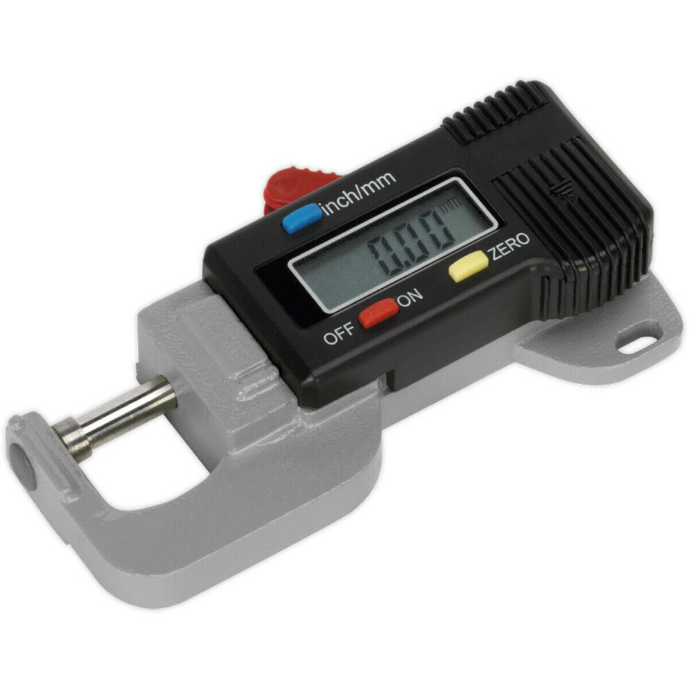 Digital External Micrometer - 0mm to 12.7mm - LCD Display - Spring Loaded