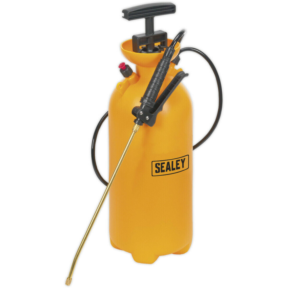 Loops 8L Pressure Sprayer - Metal Lance & Adjustable Nozzle - Shoulder Strap