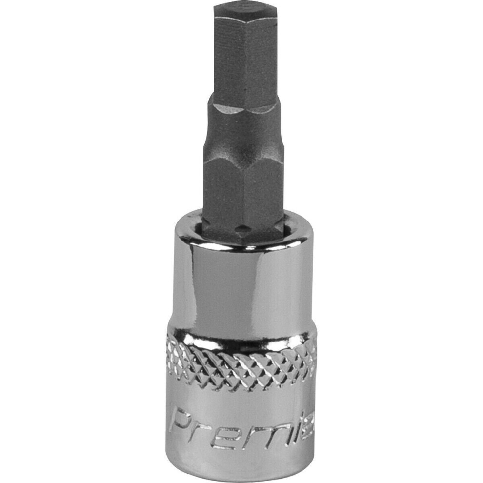 Loops 5Mm Forged Hex Socket Bit - 1/4" Square Drive - Chrome Vanadium Wrench Socket