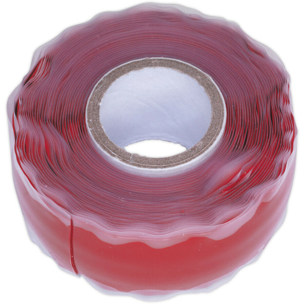 5M Red Silicone Repair Tape - Self-Fusing Non Adhesive Tape - 8000V Insulation 5056581928757