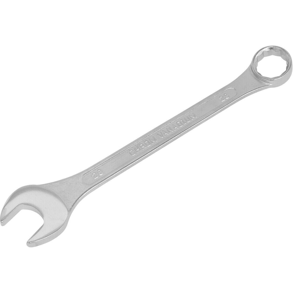 28mm Combination Spanner - Fully Polished Heads - Chrome Vanadium Steel