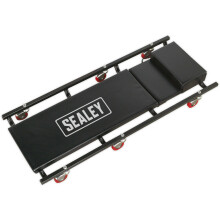 Heavy Duty Steel Creeper - Adjustable Headrest - 180kg Capacity - Vinyl Covered